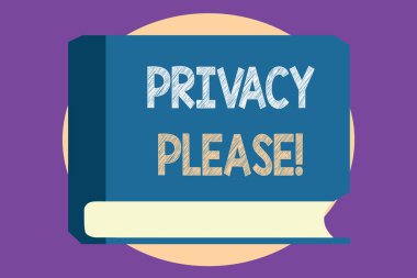 Kavramsal el gizlilik lütfen gösterilen yazma. Senin özel hayat bırakın yalnız birine soran vitrine iş fotoğraf