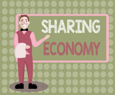 Paylaşımcı Ekonomi el yazısı. Mallara erişim sağlanmasına dayalı ekonomik model kavramı 