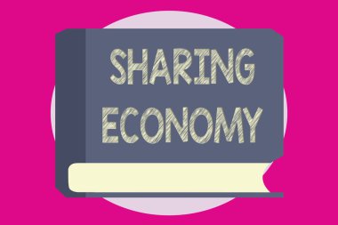 Paylaşım Ekonomisini gösteren bir not yazıyorum. Mallara erişim sağlanmasına dayalı ekonomik modelin sergilendiği iş fotoğrafı 