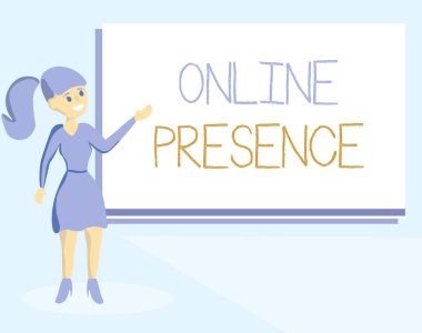 Online Metin Varlığı. Çevrimiçi arama yoluyla bulunabilecek birinin varoluşu konsepti