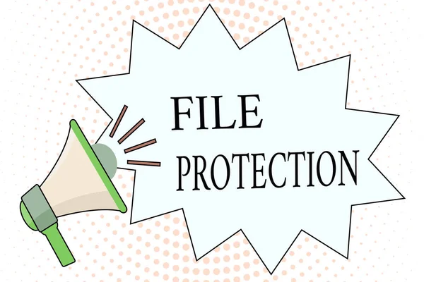 文字书写文本文件保护.防止使用存储介质意外删除数据的业务概念 — 图库照片