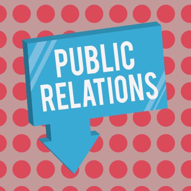 Halkla İlişkileri gösteren kavramsal el yazısı. Kişisel bilgi dağılımını yöneten iş fotoğrafı uygulaması.