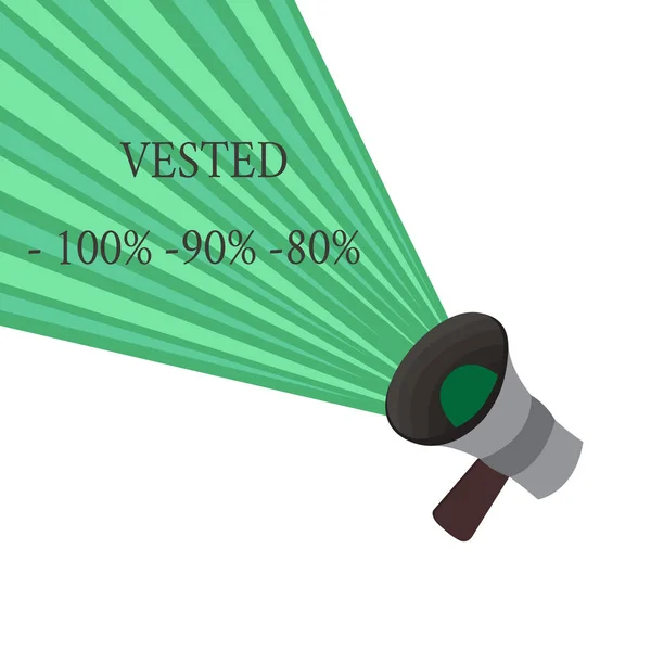 Nota de escritura que muestra Vested 100 90 80. Foto de negocios que muestra elegible para el beneficio de jubilación basado en años de servicio —  Fotos de Stock