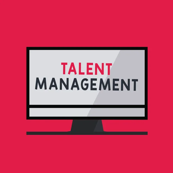 Écriture manuscrite de texte Talent Management. Signification du concept Recrutement et maintien en poste d'employés talentueux — Photo