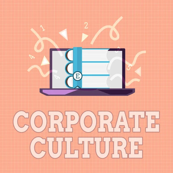 기업 문화를 보여 주는 문자 표지판. 어떤 회사가 공유 가치를 가지고 있다는 개념 과 사진 신념 — 스톡 사진