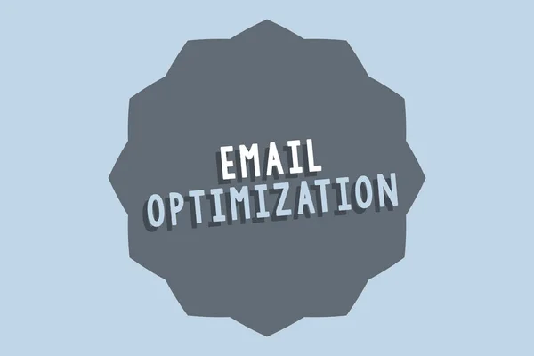 Email Optimization 문서 작성. 개념은 마케팅 캠페인의 효과를 최대화 한다는 것을 의미 한다 — 스톡 사진