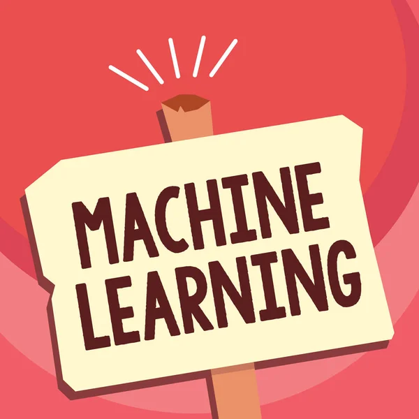 Handwriting text writing Machine Learning. Concept meaning give computers the ability to be taught with data