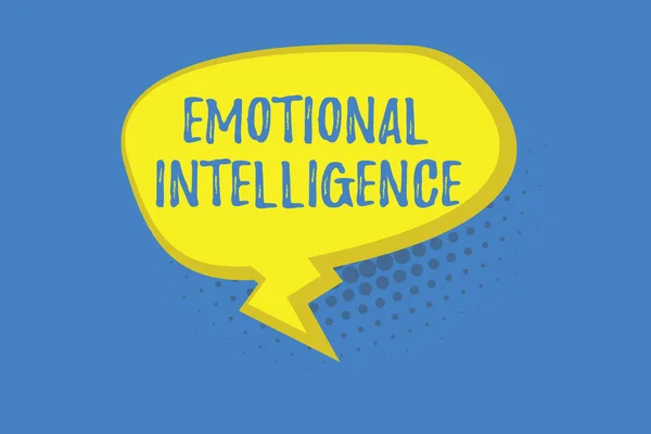 Szövegírás érzelmi intelligencia. Üzleti koncepció az önismeret és a társadalmi tudatosság számára A kapcsolatok jól kezelése — Stock Fotó