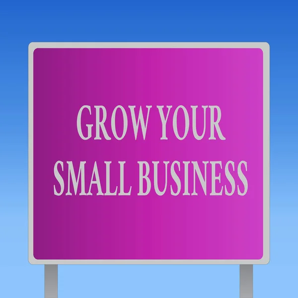 Pisanie, Wyświetlono Grow Your Business mały pojęciowy ręcznie. Zdjęcia tekstu firma generuje dodatnie przepływy pieniężne Zarabiaj — Zdjęcie stockowe