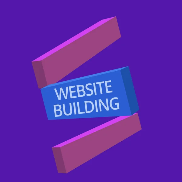 Handschrift tekst Website Building. Concept betekent hulpmiddelen die typisch de bouw van pagina 's mogelijk maken — Stockfoto