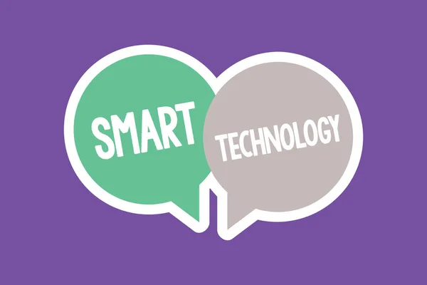 Text sign showing Smart Technology. Conceptual photo gadgets or device that has a built in computer or chip — Stock Photo, Image