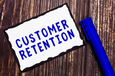 Kelime yazma müşteri hizmetleri. Sadık müşterileri elde tutmak için iş konsepti