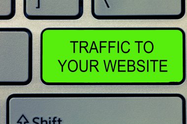 Kavramsal el trafik için Your Website gösterilen yazma. Daha fazla potansiyel iş fotoğraf metin can damarı olan online iş açar