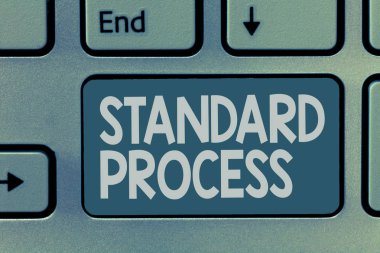 Kelime yazma Standart Süreç. Nihai ürün kalitesiyle eşleşmesi gereken kurallar için iş kavramı