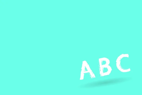 Плаский дизайнерський бізнес Векторна ілюстрація Порожній шаблон для розміщення запрошень Вітальна листівка просування плакат ваучер Алфавіт Літера у верхньому регістрі A B C стоїть на діагонально нахиленій поверхні — стоковий вектор