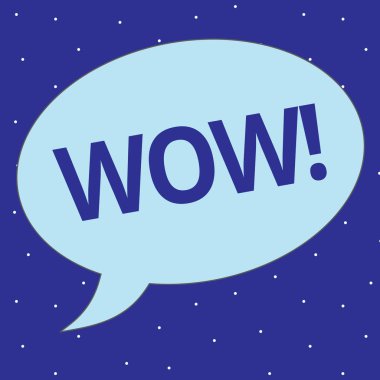 Wow gösterilen metin işareti. Kavramsal fotoğraf sansasyonel başarı etkilemek ve biri ifade hayranlık heyecanlandırmak