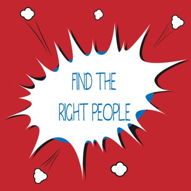 Doğru kişi bul gösterilen Not yazma. İş fotoğraf vitrine Kiralık uygun personel için yetkili bir kişi bak