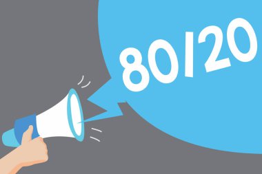 Word metin 80 yazma 20. İş kavramı için faktör seyreklik verilerin istatistiksel dağılım Pareto Prensibi