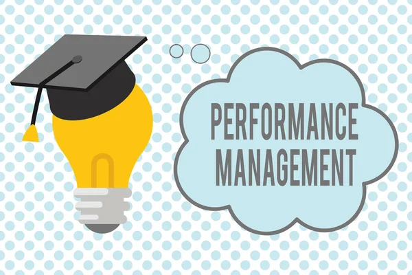 Konceptuell handstil som visar Performance Management. Företagsfoto visar upp Förbättra medarbetarnas effektivitet totalt Bidrag — Stockfoto