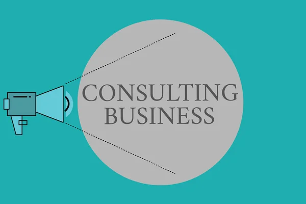 Conceptuele handschrift toont Consulting Business. Business foto tekst Consultancy Firm Experts geven professioneel advies — Stockfoto