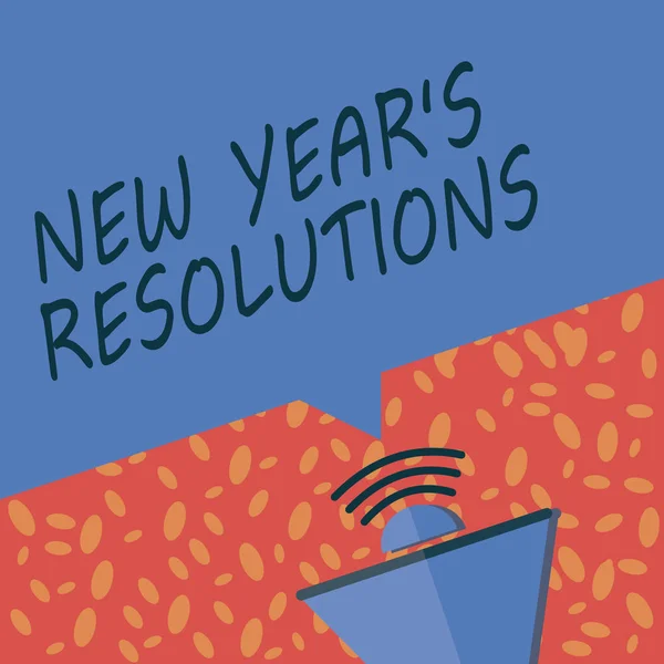 Escrever nota mostrando Ano Novo s é Resoluções. Apresentação de fotos de negócios Lista de desejos Lista de coisas para realizar ou melhorar — Fotografia de Stock