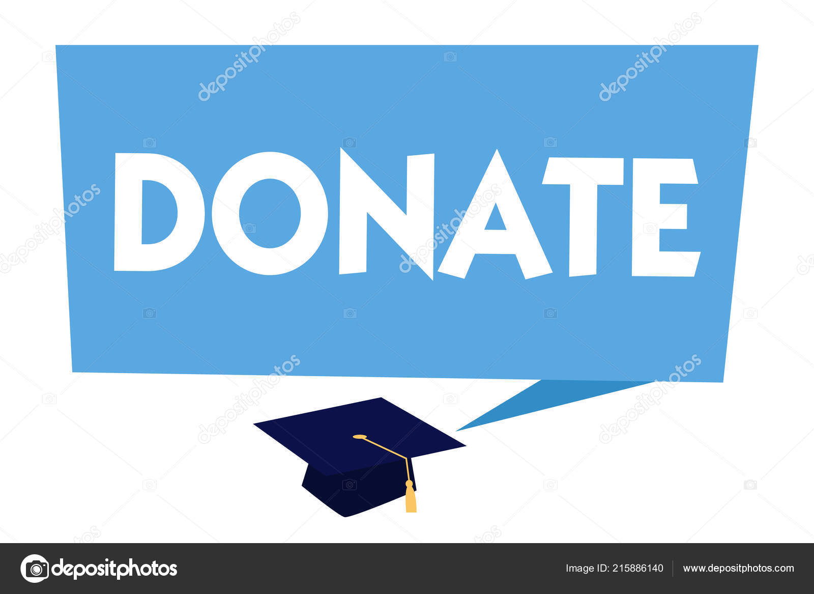 Sign Displaying Please Donate Conceptual Photo Stock Illustration