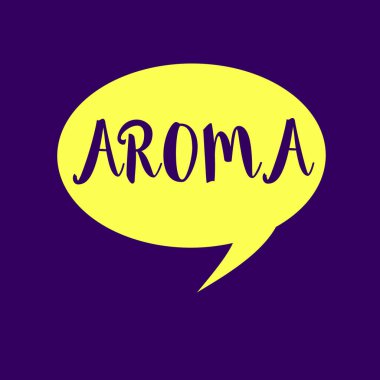 Aroma gösterilen Not yazma. Kendine özgü bir genellikle hoş kokulu ince yaygın atmosfer vitrine iş fotoğraf