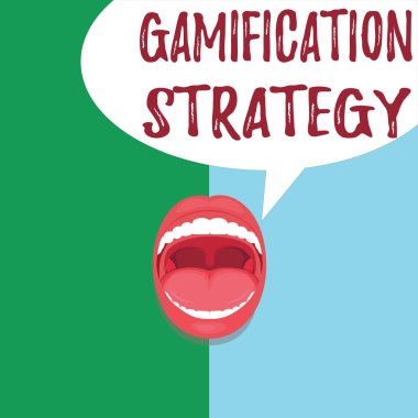 Gamification Strategy 'yi gösteren kavramsal el yazısı. Motivasyon Entegre Oyun Mekaniği için iş fotoğrafı metni kullanımı ödülleri