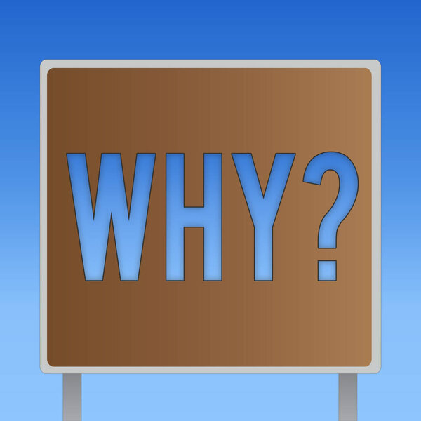 Концептуальный почерк, показывающий вопрос "Почему?" Спрашивая, по какой причине и с какой целью Выражая удивление
