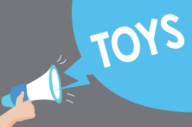 Word metin oyuncaklar yazma. Bir çocuk bir yetişkin eğlence sağlayan ile oynamak için bir nesne için iş kavramı