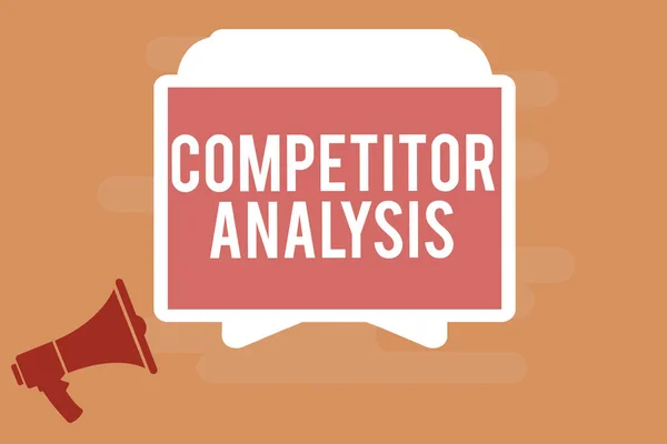 Word writing text Competitor Analysis. Business concept for Determine the Strength Weakness of Competitive Market