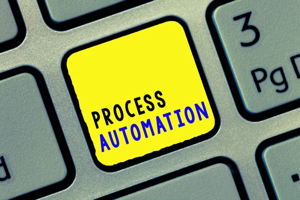 Conceptuele Handschrift Tonen Process Automation Business Foto Tekst Transformatie Gestroomlijnde — Stockfoto