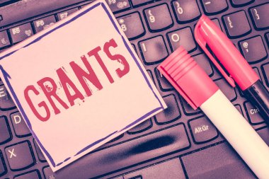 Word metin Hibe yazma. İş kavramı için kabul vermek veya bir şey birisi Authorize eylem istenen izin vermek için