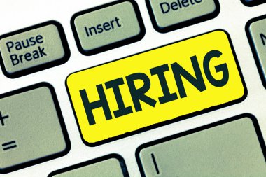 İş fırsatları gösterilen Not yazma. İş fotoğraf vitrine elde bir şey geçici kullanım için kabul edilen ödeme dönem kez