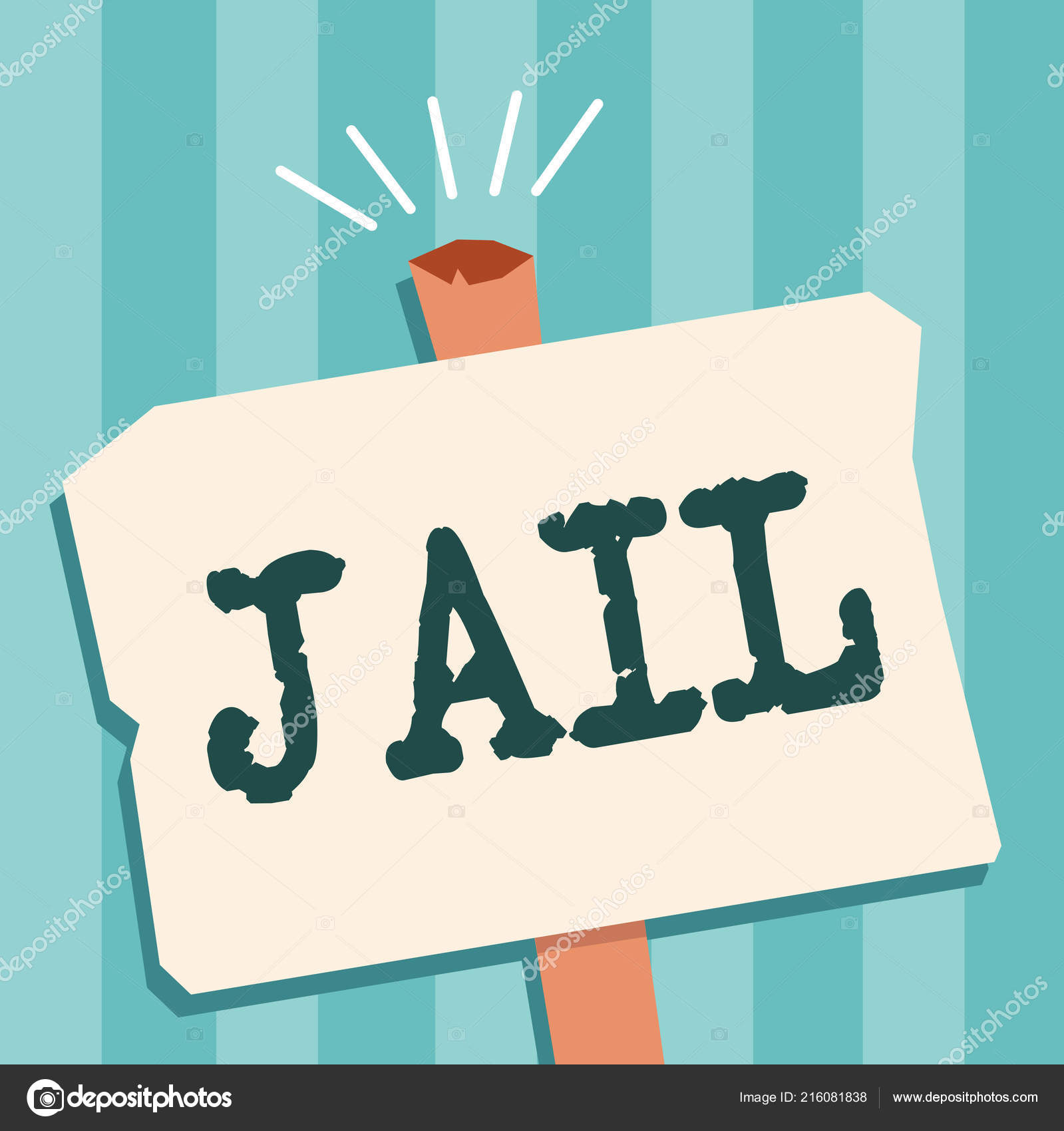 Word writing text Jail. Business concept for Place for the confinement ...