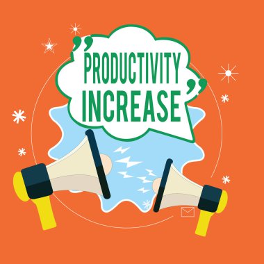 Verimliliğin Arttığını gösteren bir not yazıyorum. İş fotoğraflarının sergilenmesi ürün girdisi başına daha fazla iş yapılmasını sağlar