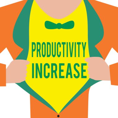 El yazısı verimliliğini arttır. Kavram demek ürün girdisi başına daha fazla şey yapmak demektir.