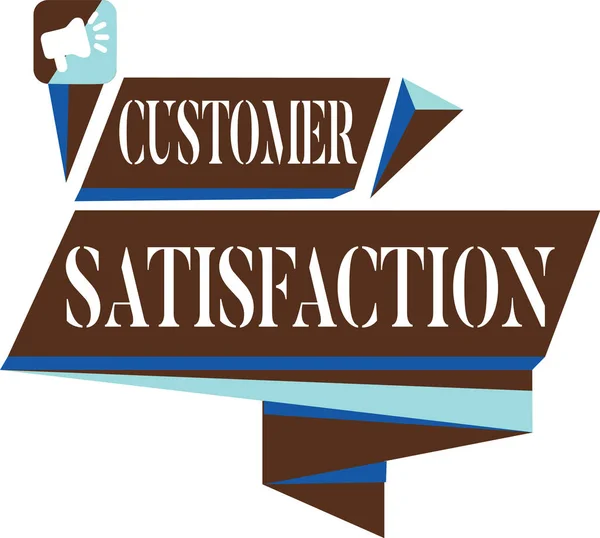 Texte indiquant la satisfaction de la clientèle. Photo conceptuelle Dépasser les attentes des consommateurs Satisfait des services — Photo