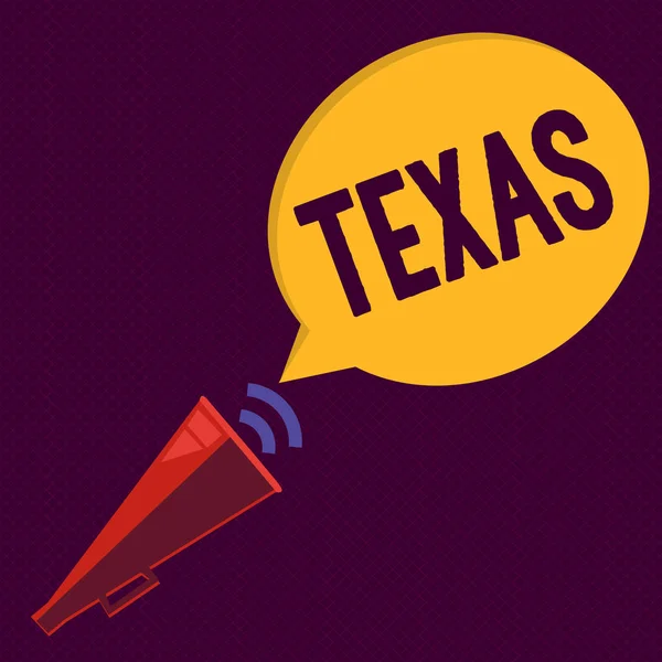 Una lettera che mostra il Texas. Business photo showcase basato sulla parola Caddo taysha significato amici e si trova in noi — Foto Stock