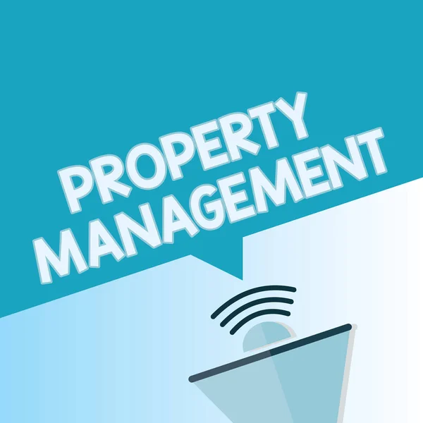 Word writing text Property Management. Geschäftskonzept für die Überwachung von Immobilien Erhaltung des Wertes der Anlage — Stockfoto