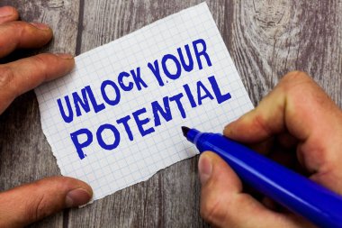 Unlock potansiyel soru yazma el yazısı metin. Ekranı Kapla senin yetenek kullanımı Tanrı hediye verilen anlam kavramı
