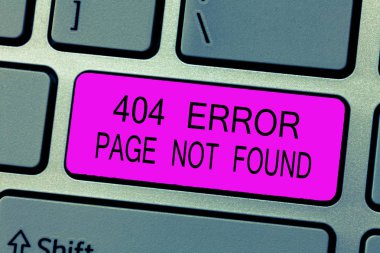 404 hata sayfası bulunamadı gösterilen metin işareti. Kavramsal fotoğraf web sayfasında sunucu kaldırıldı veya taşındı