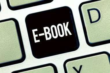 Word metin yazma E kitap. İş kavramı elektronik bilgisayar veya tablet okuyabilirsiniz basılı kitap versiyonu için.