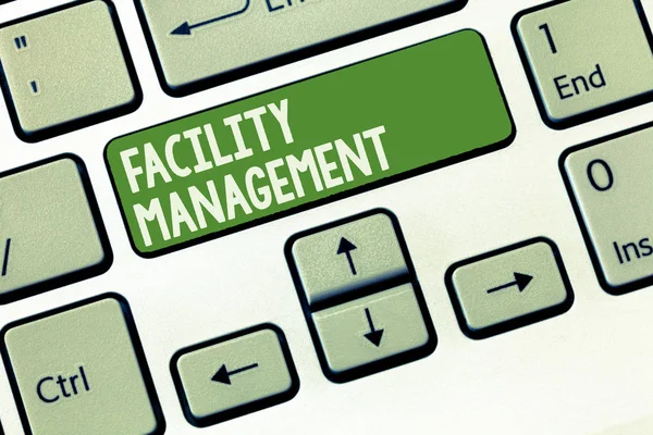 Texte textuel Facility Management. Concept d'affaires pour la maintenance environnementale de discipline à fonctions multiples — Photo