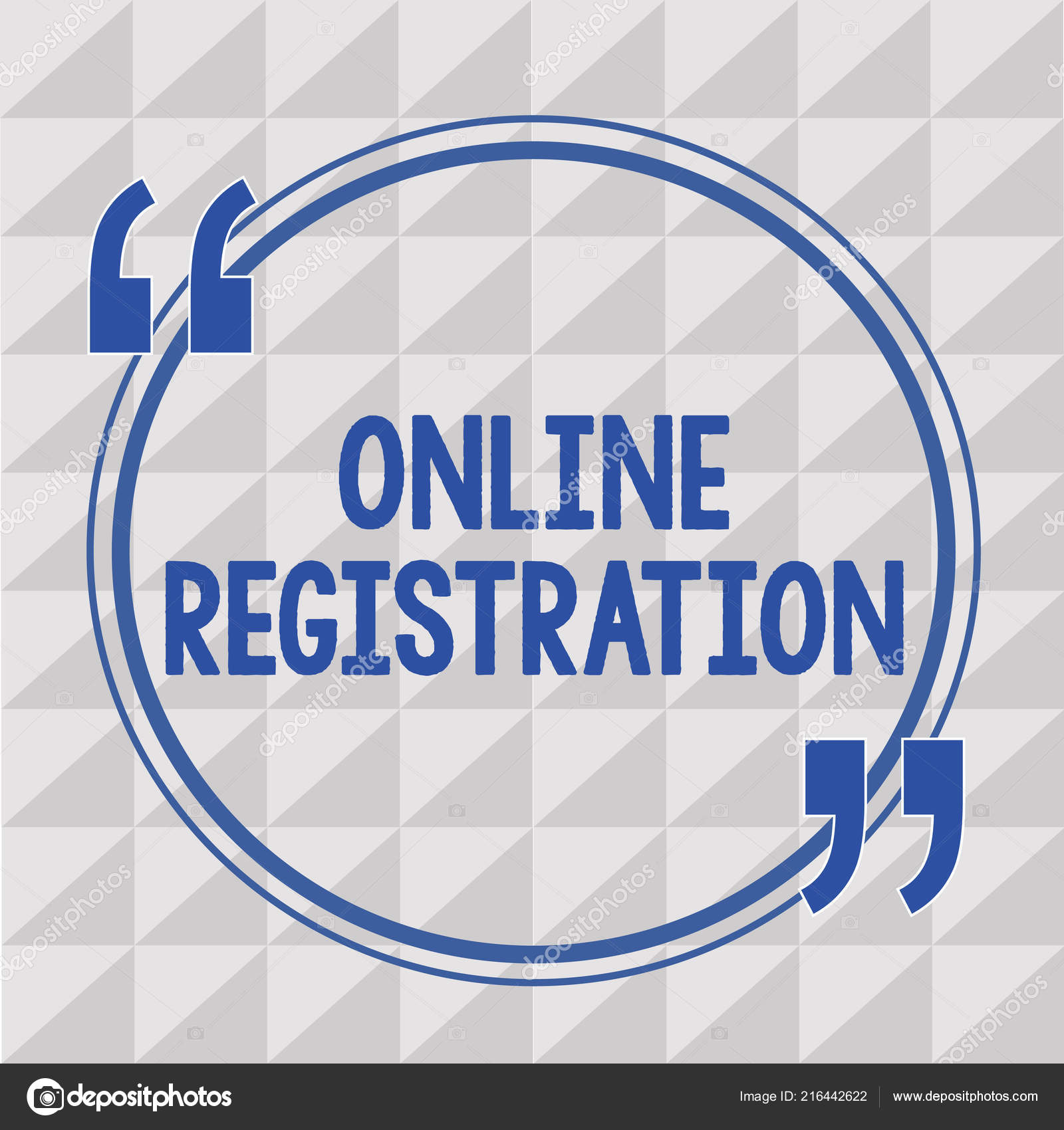 Text Sign Showing Online Registration Conceptual Photo Process To