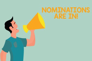 Aday olan inç resmen seçme birisi resmi aday için bir ödül anlam kavramı yazma el yazısı metin