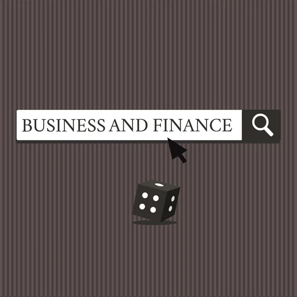 Texto de escritura de palabras Negocios y Finanzas. Concepto de negocio para la gestión de activos y fondos de una empresa — Foto de Stock