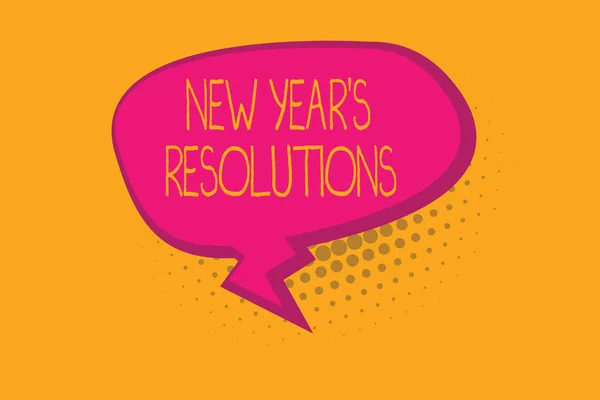 Sinal de texto mostrando Ano Novo s é Resoluções. Foto conceitual Lista de desejos Lista de coisas para realizar ou melhorar — Fotografia de Stock