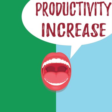 Üretkenlik artışını gösteren kavramsal el yazısı. İş fotoğrafı metni Ürün Girdisi birimi başına daha fazla şey yapılmasını sağlar