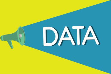 El yazısı metni Data. Bilgi Parçası kavramının anlamı Referans olarak toplanan gerçekler ve istatistikler
